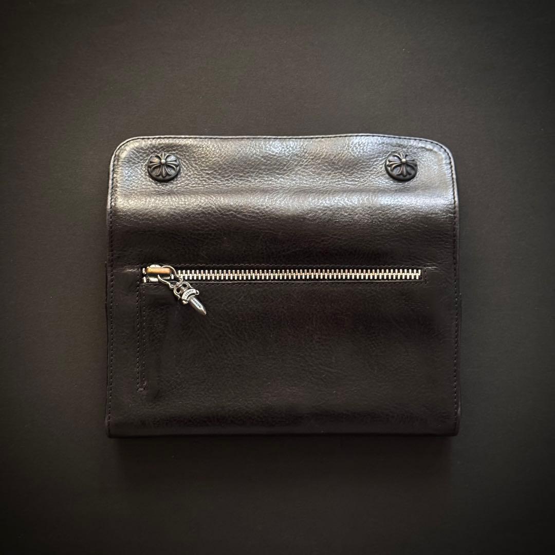 Chrome Hearts ウォレット ウェーブ　　　　ヘビーレザー