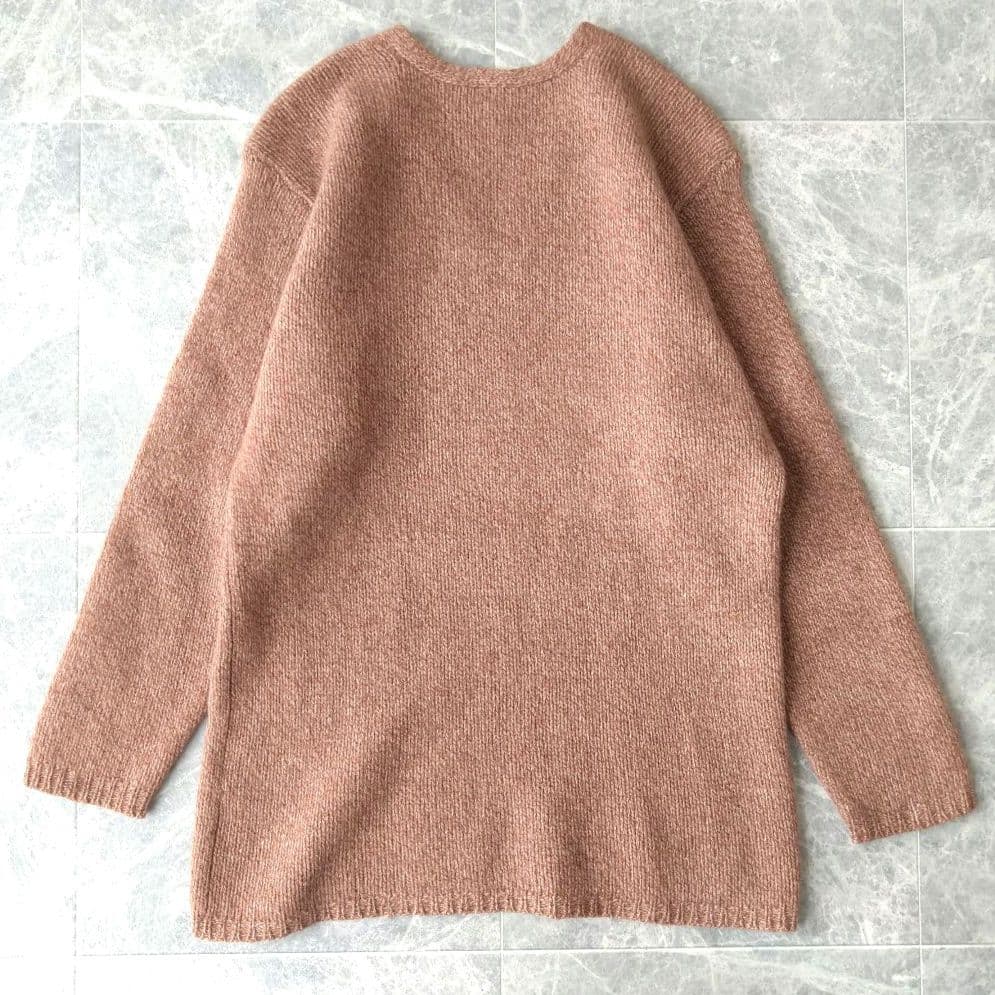 557 かか様 ヨーガンレール カシミヤ混 Vネック ニット ピンクブラウン