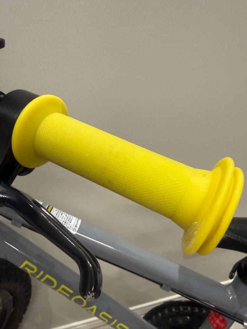 ヨツバサイクル　RIDE OASIS 16インチ キッズ自転車 グレー/イエロー