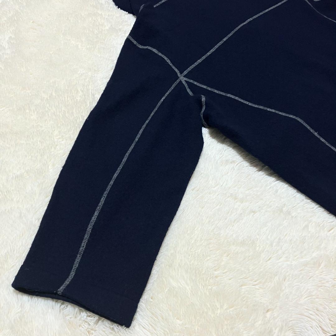 45rpm✨ オーバーサイズ ブランケットステッチ ウール スモックコート