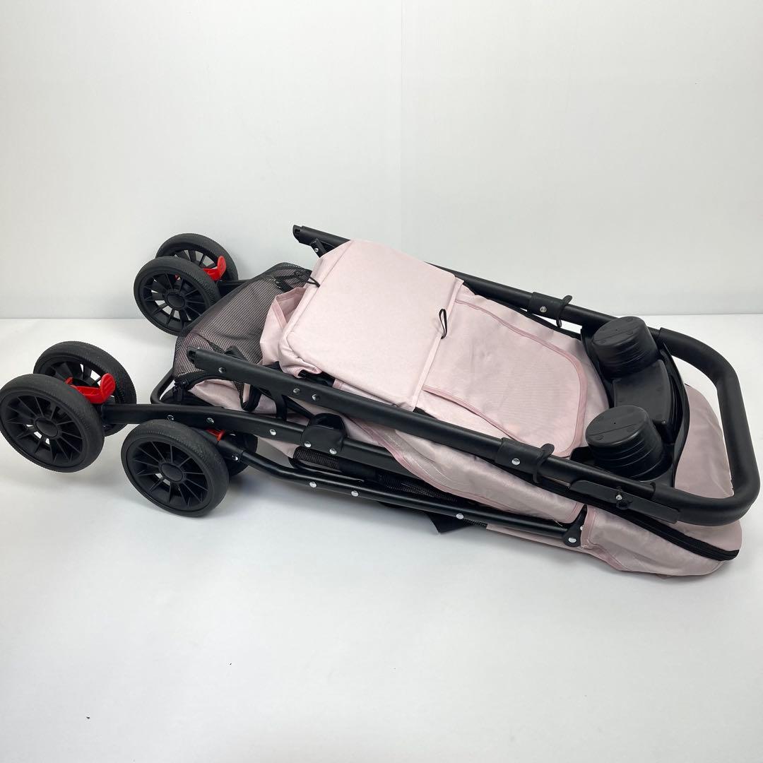 ペット用カート 小型犬 多頭・中型犬向け ピンクカラー