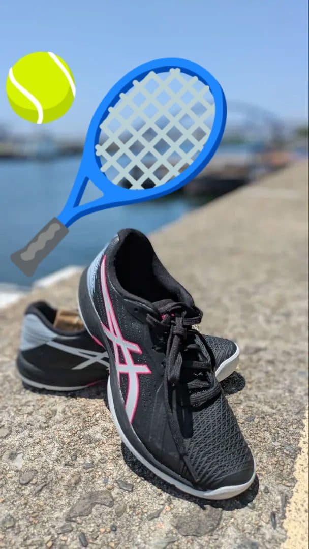 asics テニスシューズ25.5