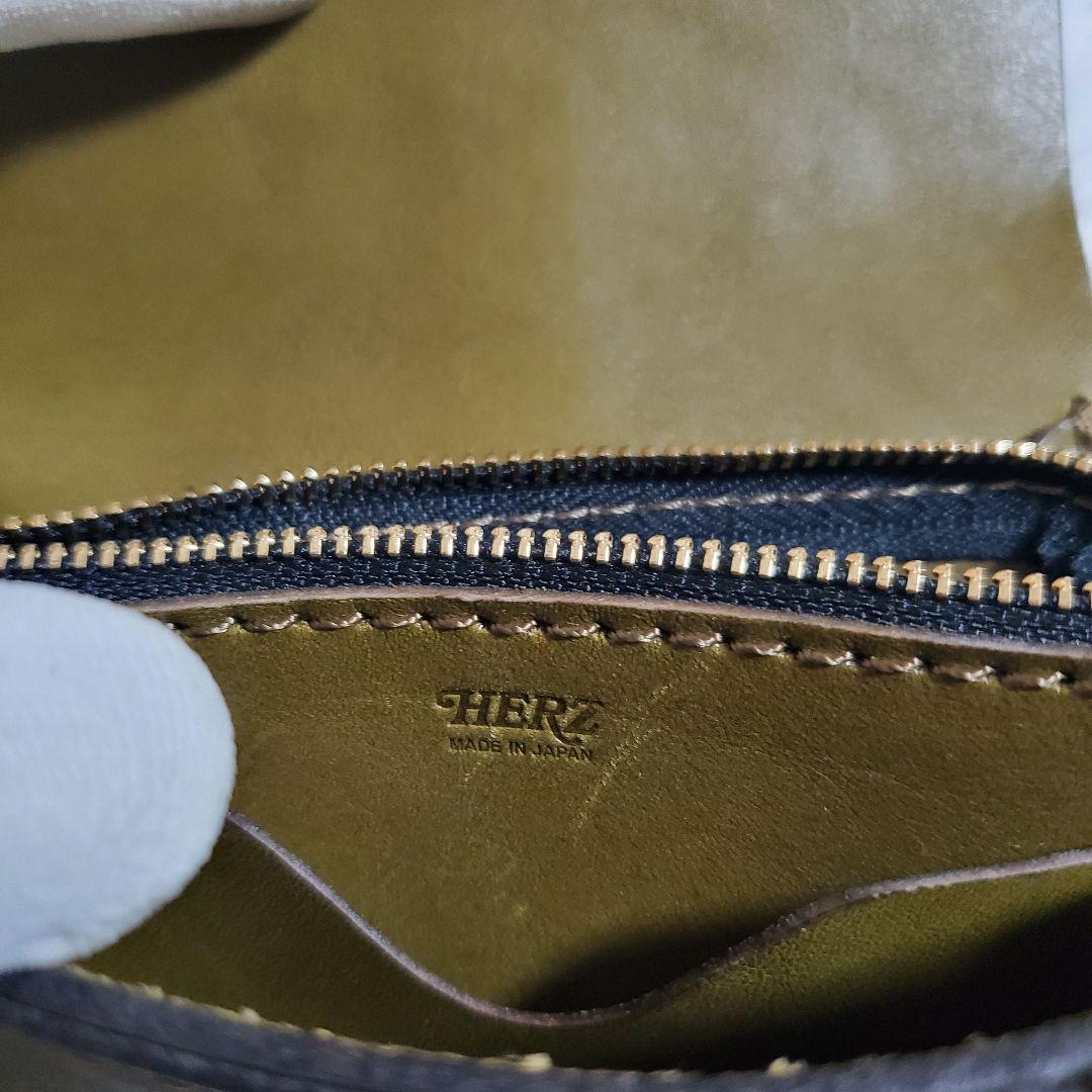 【未使用級】HERZ おめかしウォレット グリーン 現行 折財布