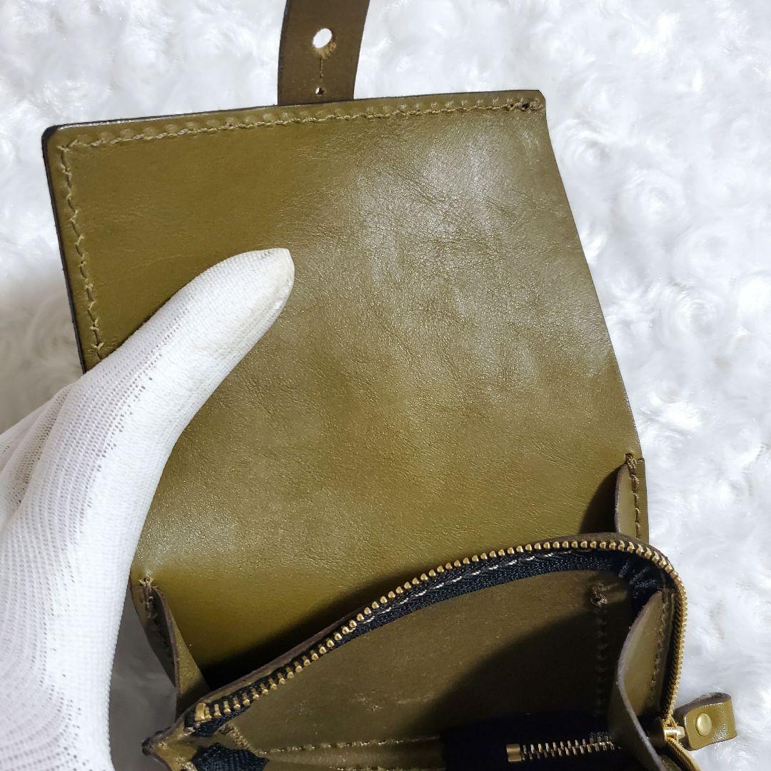 【未使用級】HERZ おめかしウォレット グリーン 現行 折財布