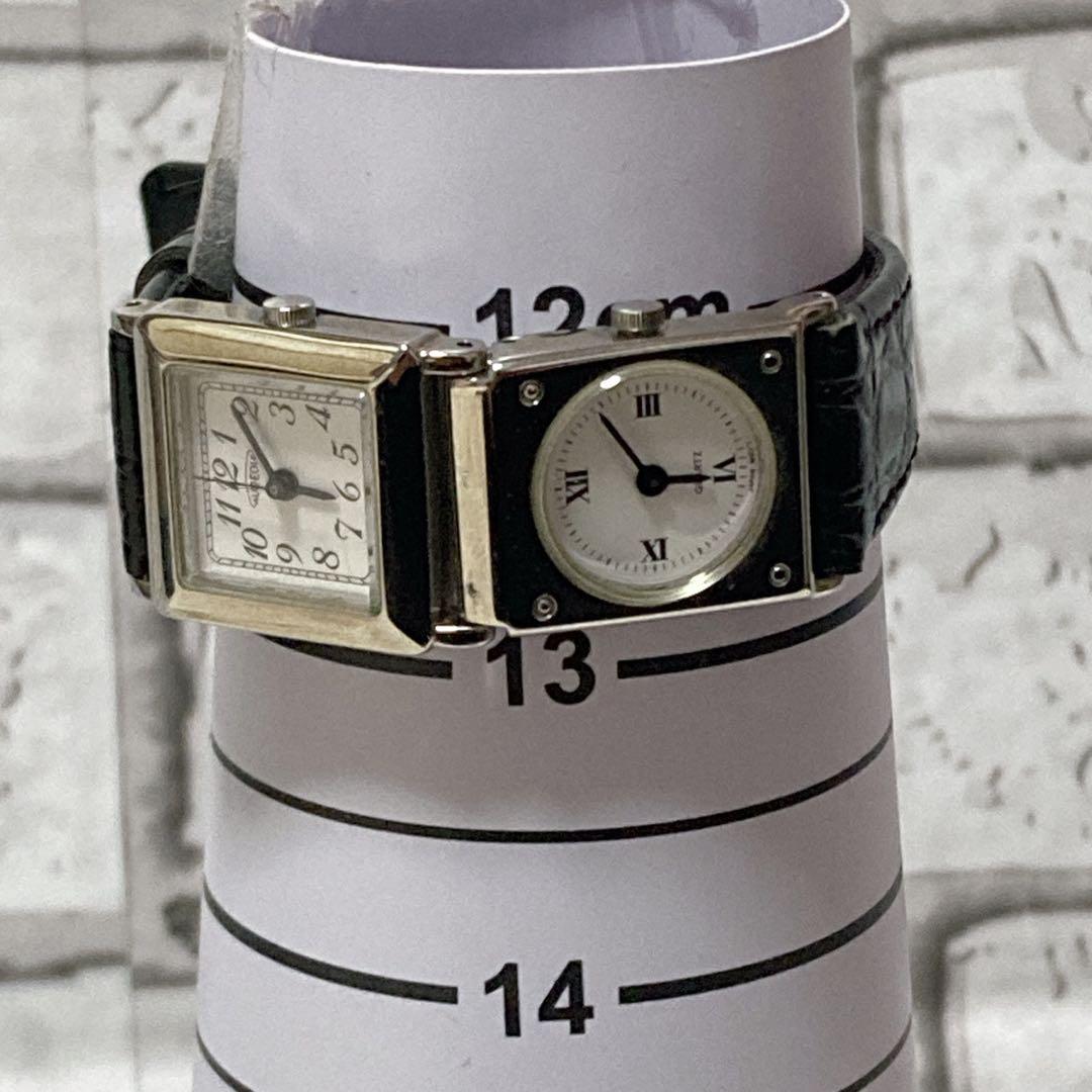 【新品未使用】 AUREOLE 腕時計 デュアルタイム レディース 黒