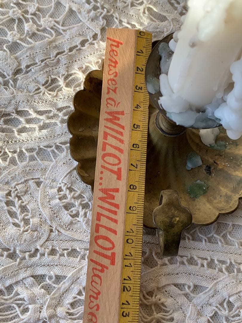 フランスアンティーク 真鍮 蝋台 キャンドルスタンド