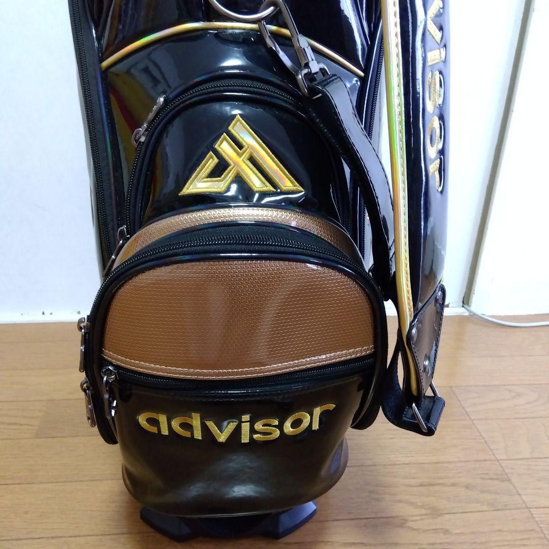 アドバイザー advisor 昇龍☆キャディバッグ エナメル ブラック 龍