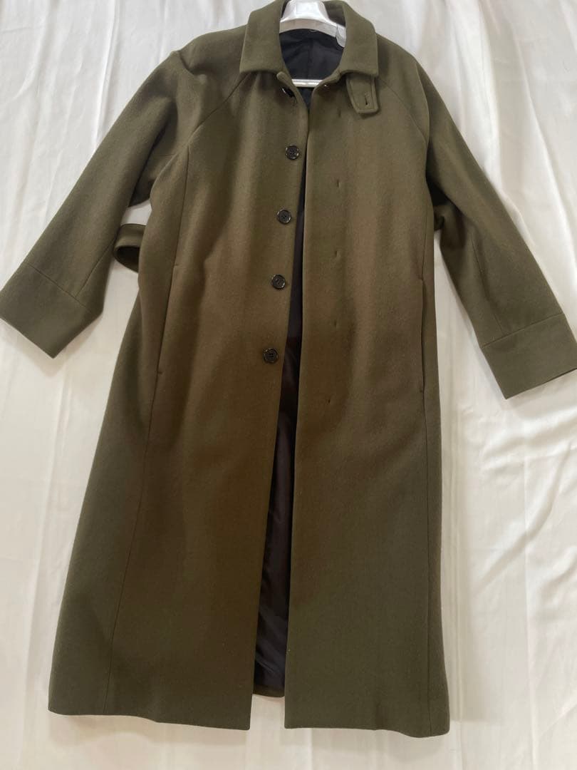 美品 juha ユハ　ベルテッドオーバーコート　トレンチコート