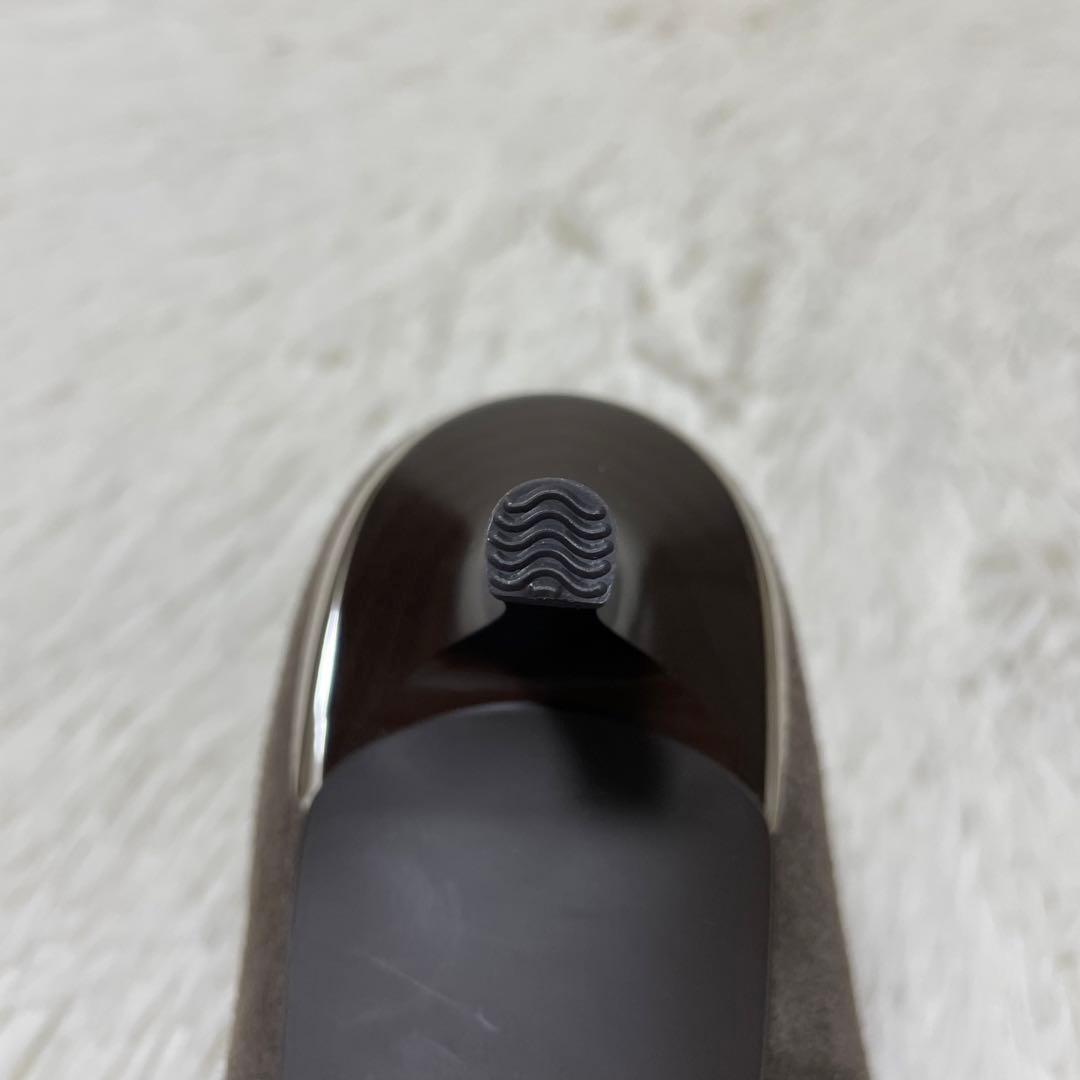 新品未使用品✨定価2.4万　銀座かねまつ　パンプス　スエード　グレー　23.5