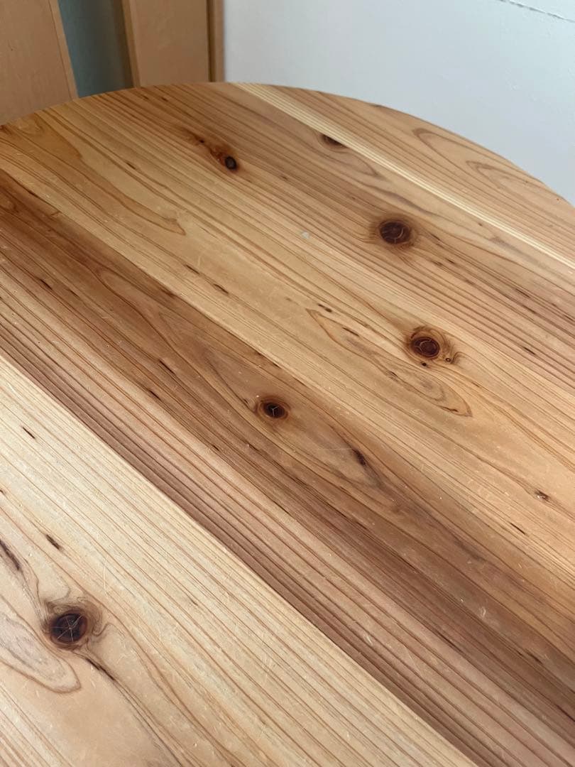 KANDEMENO THE CAFE TABLEラウンド 60cm 杉無垢