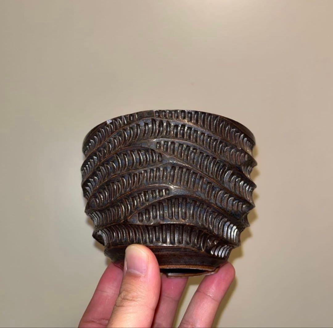 M SIZE 盆栽鉢 作家鉢 陶器 真柏 糸魚川真柏 皐月 五葉松 黒松 長寿梅