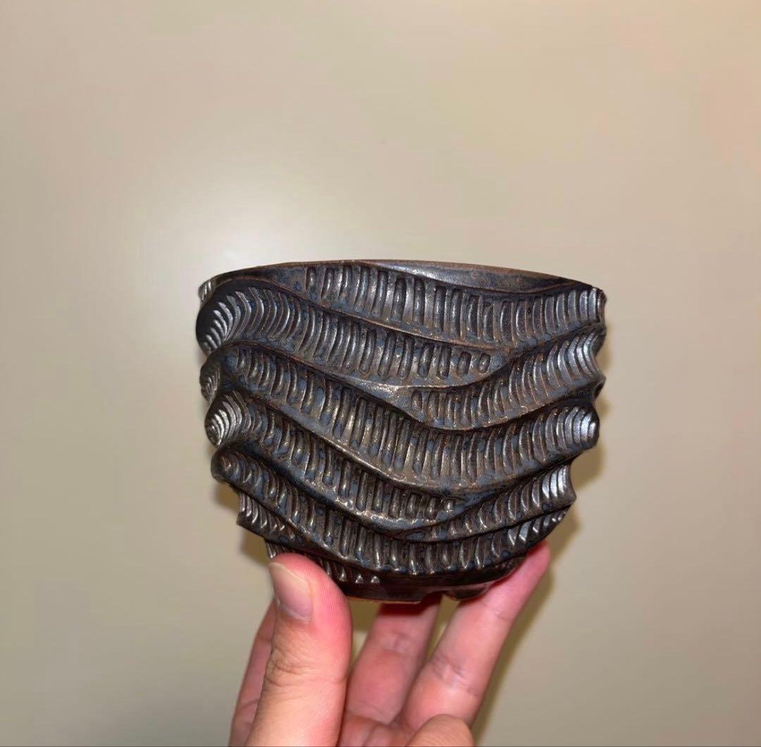 M SIZE 盆栽鉢 作家鉢 陶器 真柏 糸魚川真柏 皐月 五葉松 黒松 長寿梅