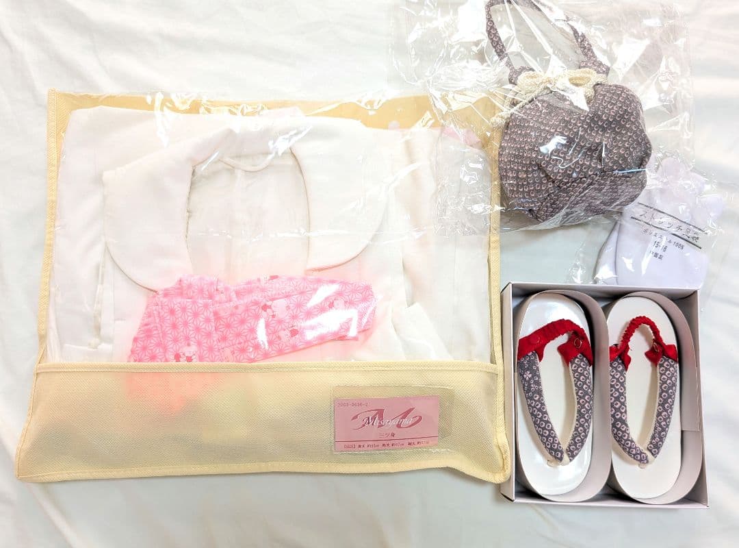 七五三　3歳＆7歳お揃い着物フルセット