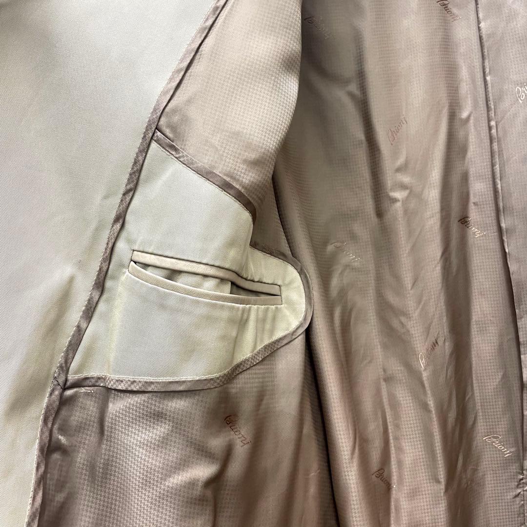 Brioni シルク100％★サイズ50 ブリオーニ トレンチコート シングル