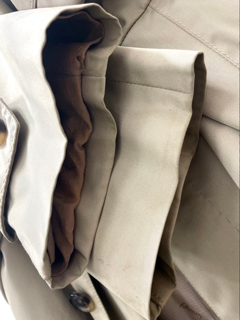 Brioni シルク100％★サイズ50 ブリオーニ トレンチコート シングル