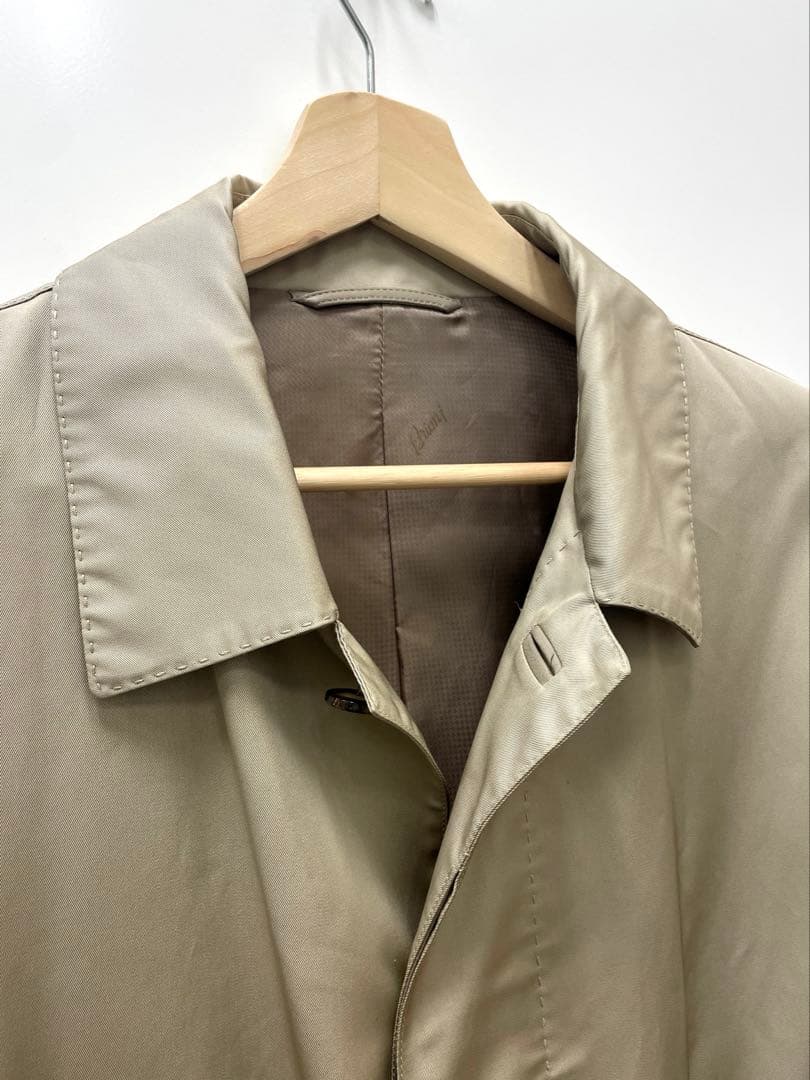 Brioni シルク100％★サイズ50 ブリオーニ トレンチコート シングル