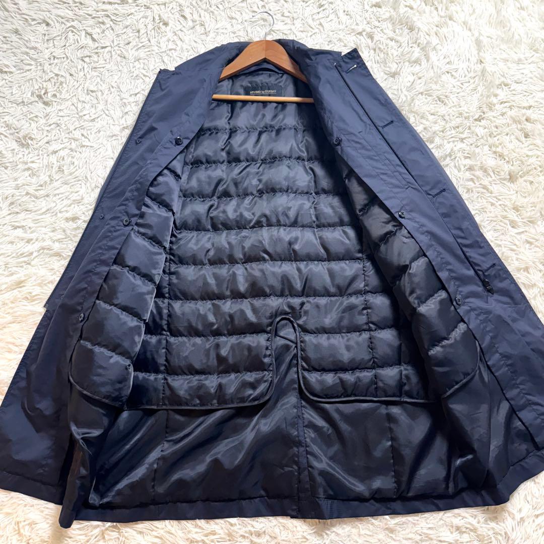 スタジオバイダーバン　バルマカーンコート　ダウンライナー付き　ネイビー　メンズL
