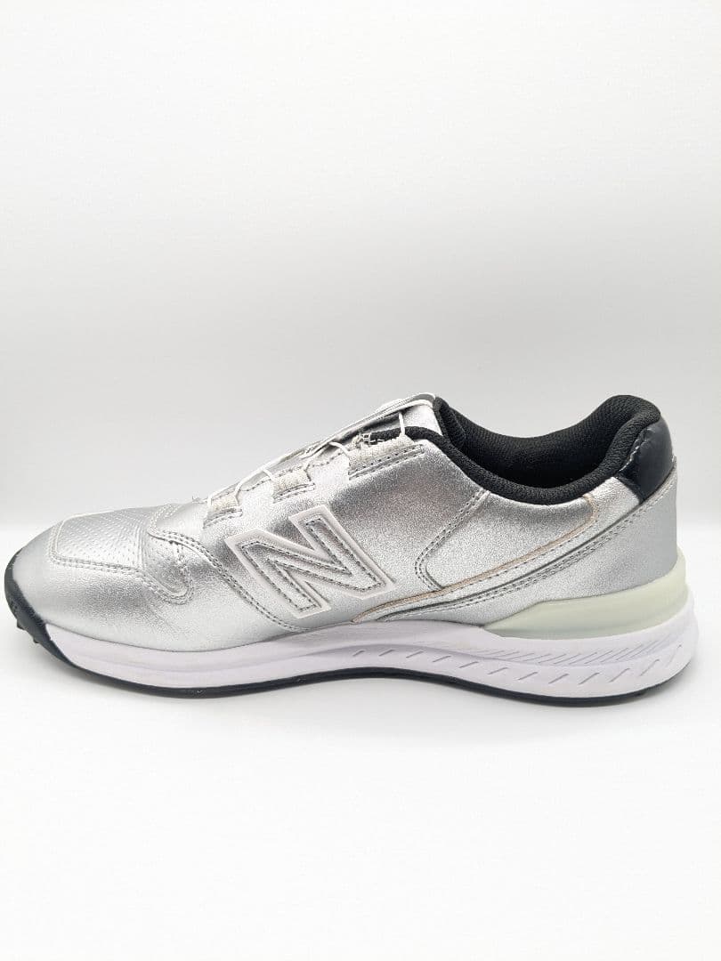 極美品 New Balance シルバー ゴルフシューズ　23.5cm