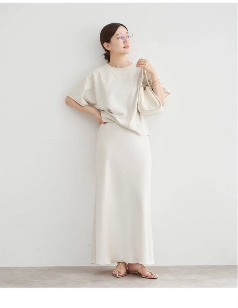 [新品・未使用] SLOB IENA ダブルサテンスカート 36