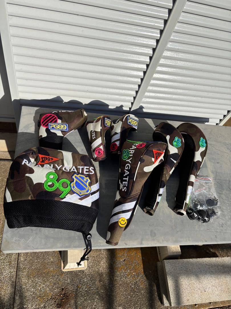 PEARLY GATES 迷彩スタンドバッグ &ヘッドカバー&ロッカーバックほか