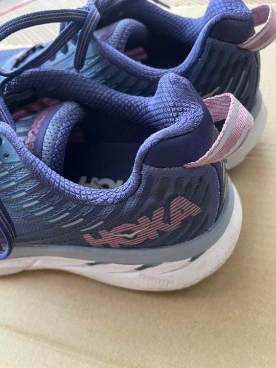 ホカオネオネ　クリフトン　マリン×ブルーリボン　ランニングシューズ　24.5cm