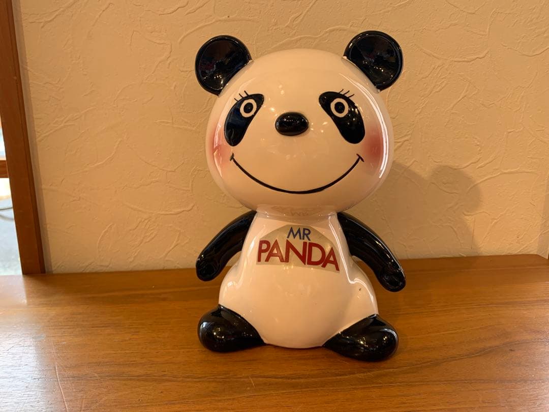 MN0551★ 内藤ルネ MR PANDA パンダ 貯金箱 置物