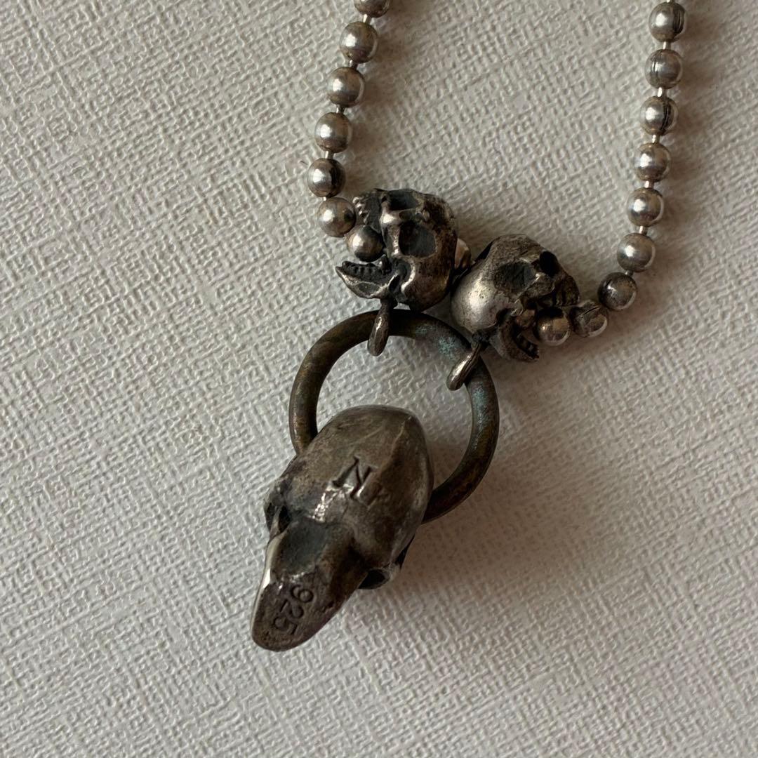 山*本様 ネクロマンス　スカル　ドクロ　髑髏　シルバーネックレス　シルバー925