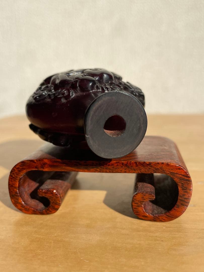 透ける　琥珀？ 珍しい小瓶　アンティーク　香水瓶　骨董品