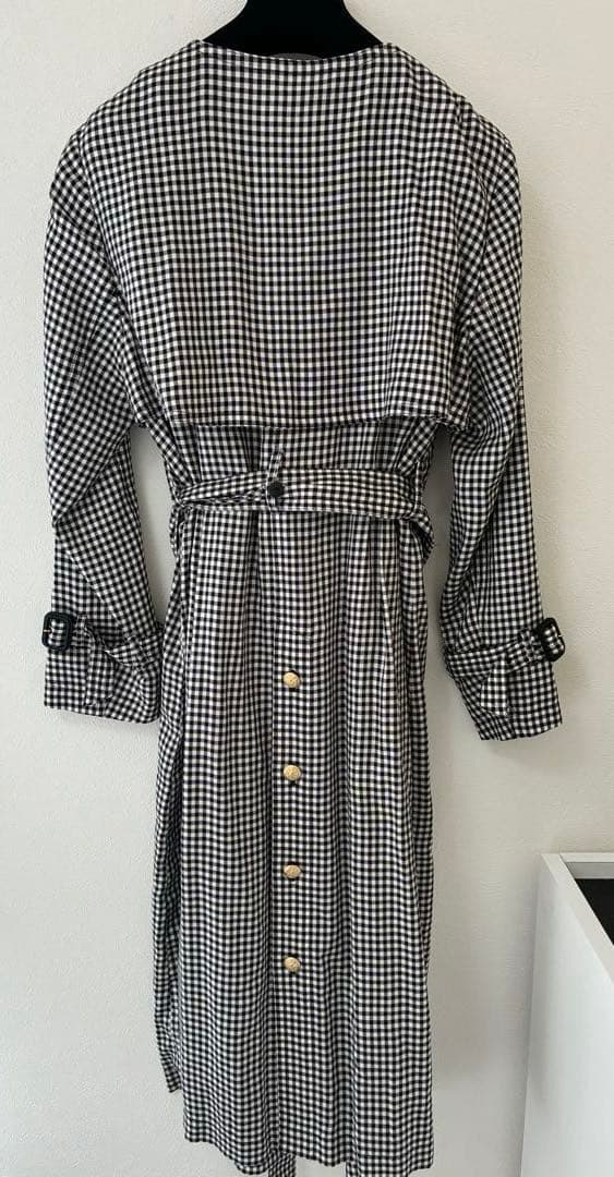 グレースコンチネンタルDiagram ギンガムチェック トレンチコート