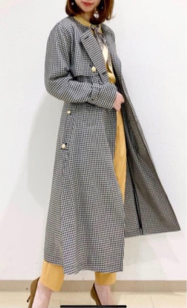 グレースコンチネンタルDiagram ギンガムチェック トレンチコート