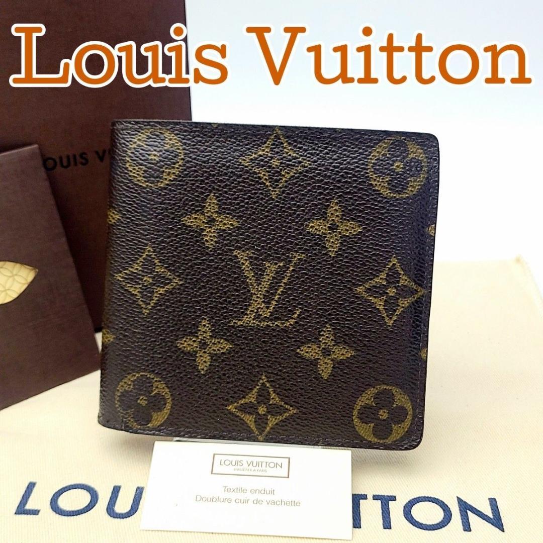 ルイヴィトン 二つ折り財布 モノグラム ポルトフォイユマルコ M61675