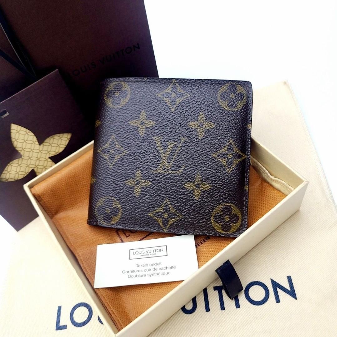ルイヴィトン 二つ折り財布 モノグラム ポルトフォイユマルコ M61675