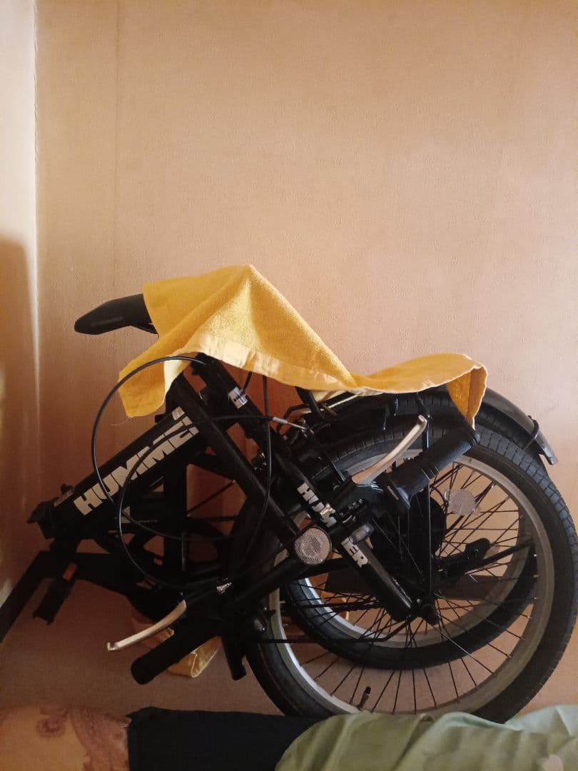 札幌限定若しくは発送出来ますHUMMER 折りたたみ自転車 ブラック切り替え式