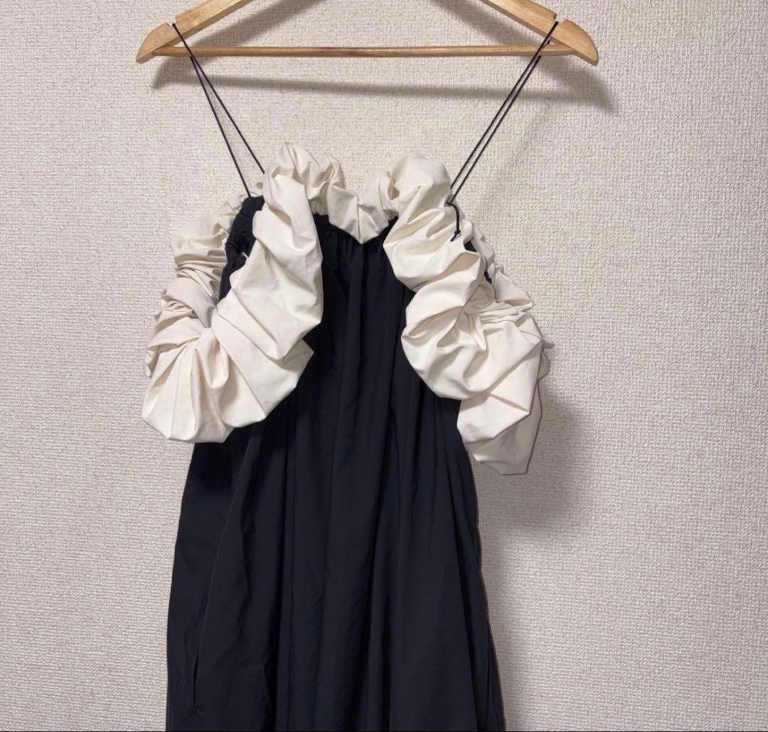 THE TOE Erie frills onepiece ロング ワンピース M