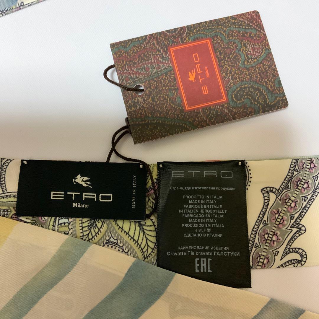 洗練されたデザイン　ETRO シルク　ペイズリーナ　スカーフ　マキシサイズ　3