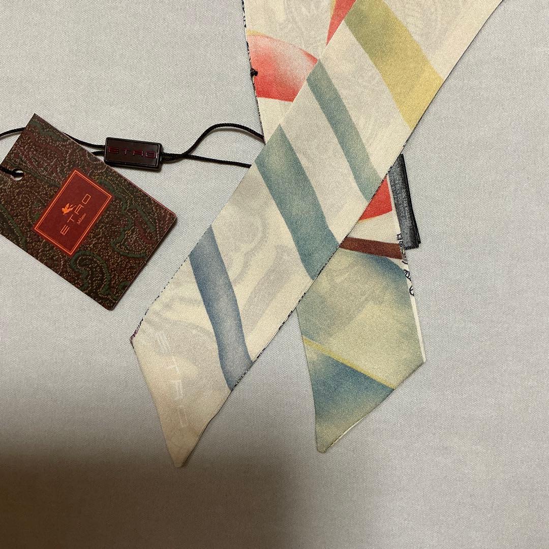 洗練されたデザイン　ETRO シルク　ペイズリーナ　スカーフ　マキシサイズ　3