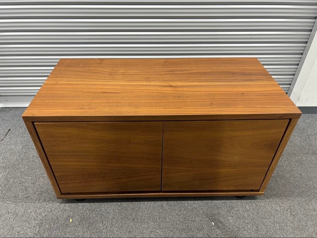 無印良品　スタッキングキャビネット　ウォールナット材