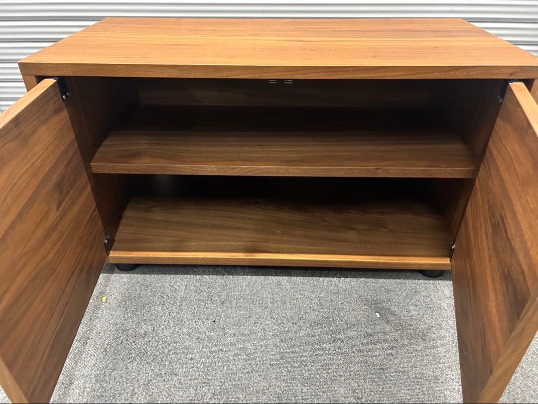 無印良品　スタッキングキャビネット　ウォールナット材