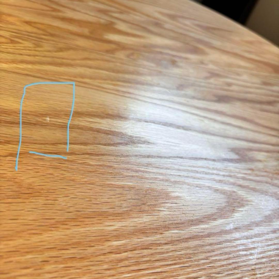 ちゃぶ台　円形木製テーブル