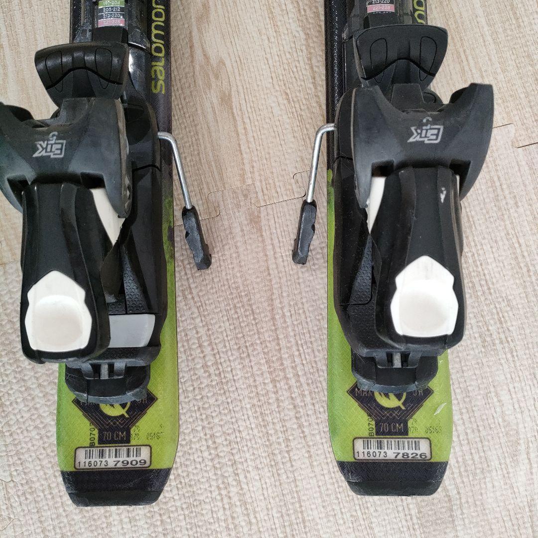 Salomon スキー板 70 CM グリーン/ブラック