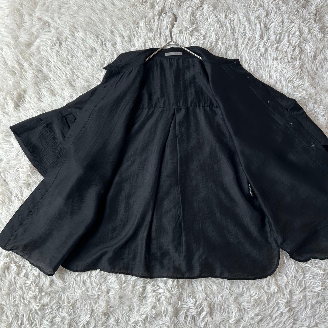 極美品 セオリーリュクス 2025 マドックスシャツ 半袖 オーバーサイズ 38