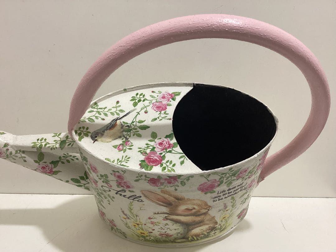 リメイク缶　ジョーロ　　Sogno Pasquale＆ローズ