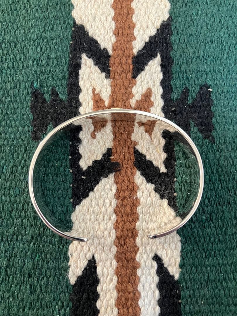 TETSUYA 　goro's ゴローズ　k18ローズ付き平打ちブレス