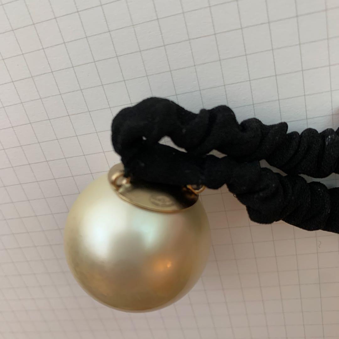 Chanel シャネルヘアアクセサリービッグパールシュシュ最終価格