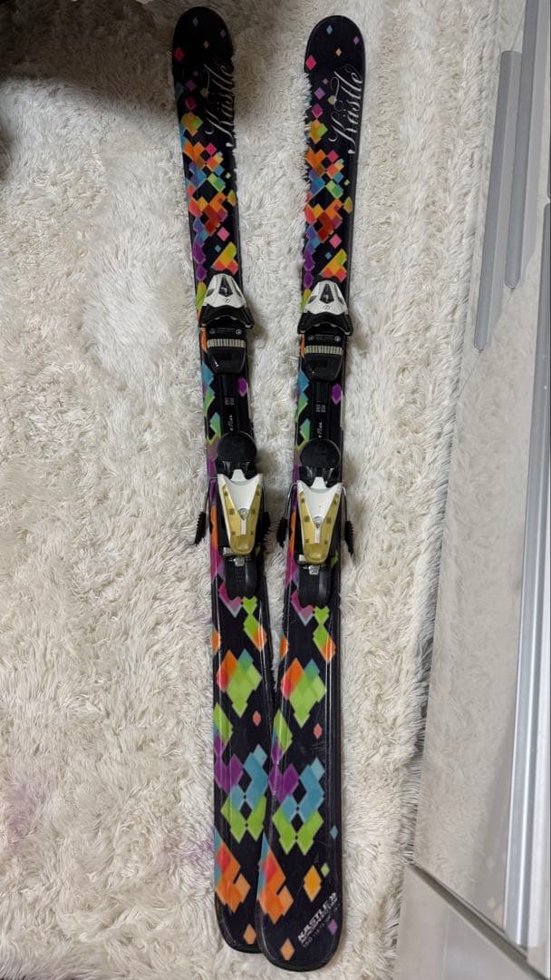 K2 スキー板 150cm レディース 簡単にサイズ調整てきるビンディング付