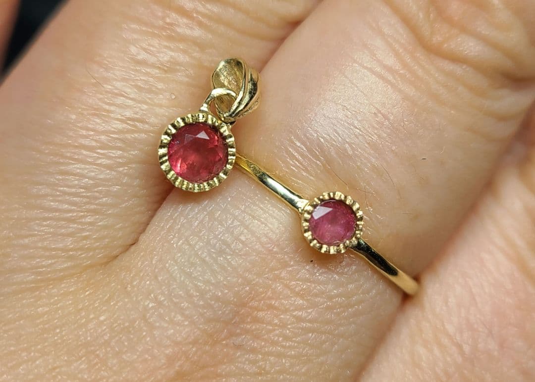 りり★ワーワー鉱山産レッドベリル★リング、ペンダントトップオーダーページ