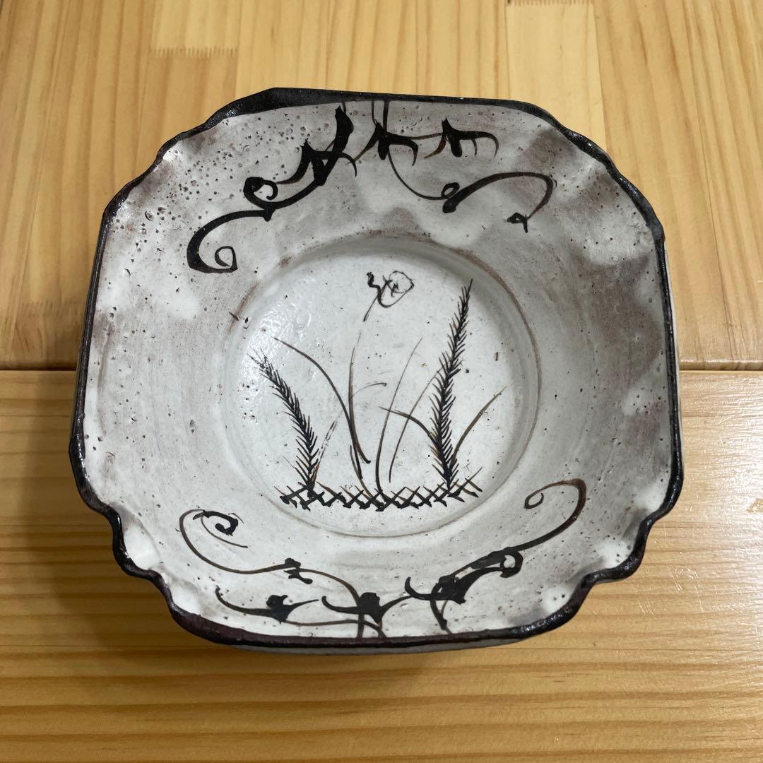丸田宗彦　粉引絵唐津　向付け