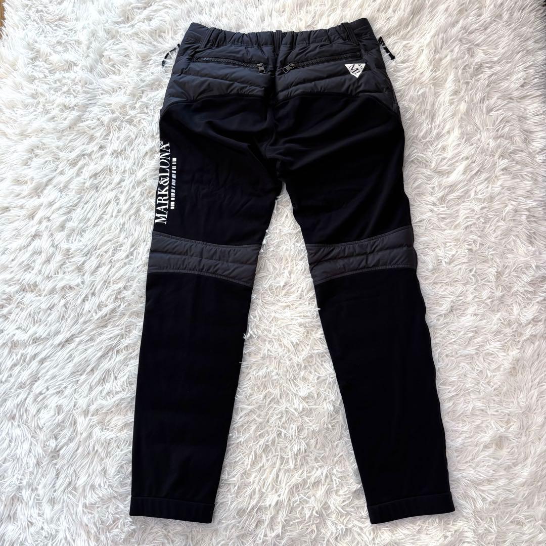 美品 マークアンドロナ セットアップ ダウン ブルゾン パンツ ブラック