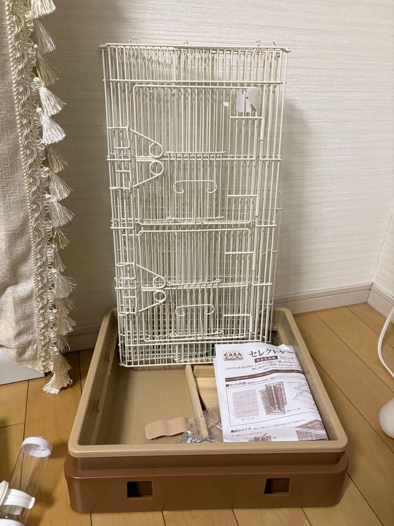 新品未使用ももんがモモンガ用ゲージ・ヒーター・給水ボトル・テトラポーチ4点セット