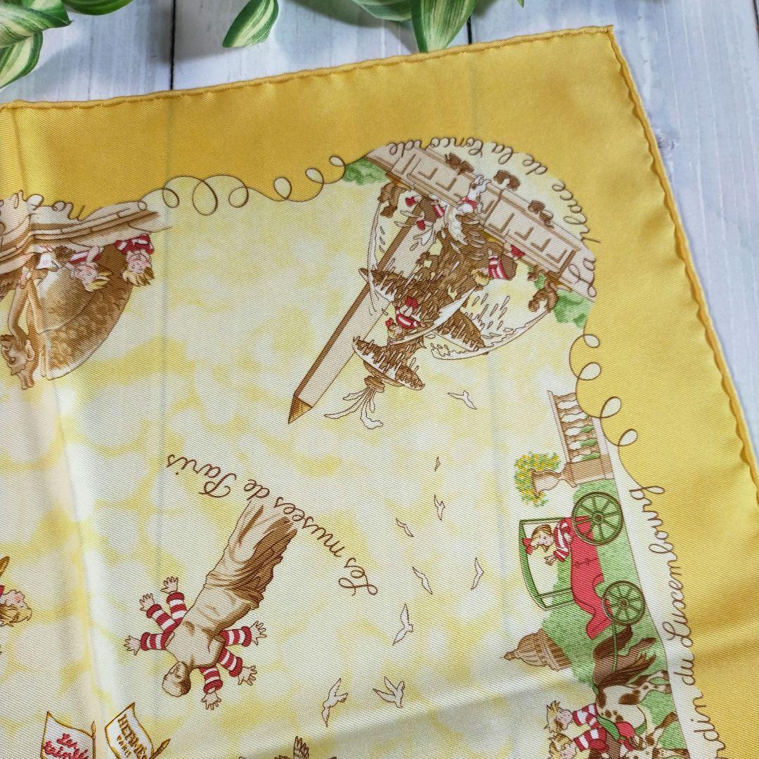 ☘️美品☘️ HERMES カレ45　いたずら三つ子　ガヴロッシュ　プチカレ